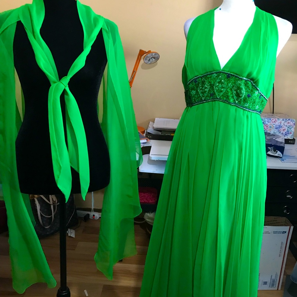 Beautiful cape gown